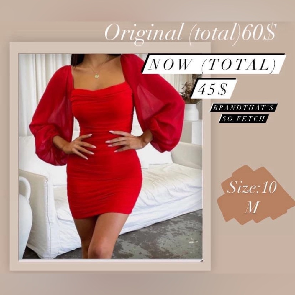 Red homecoming dress